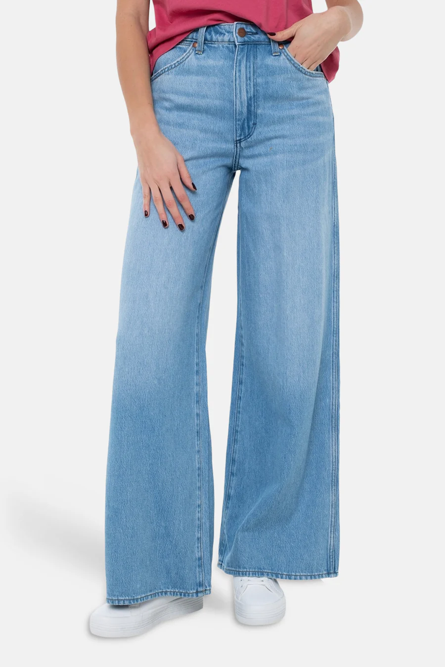 Jeans wide light blue denim - Wrangler®
