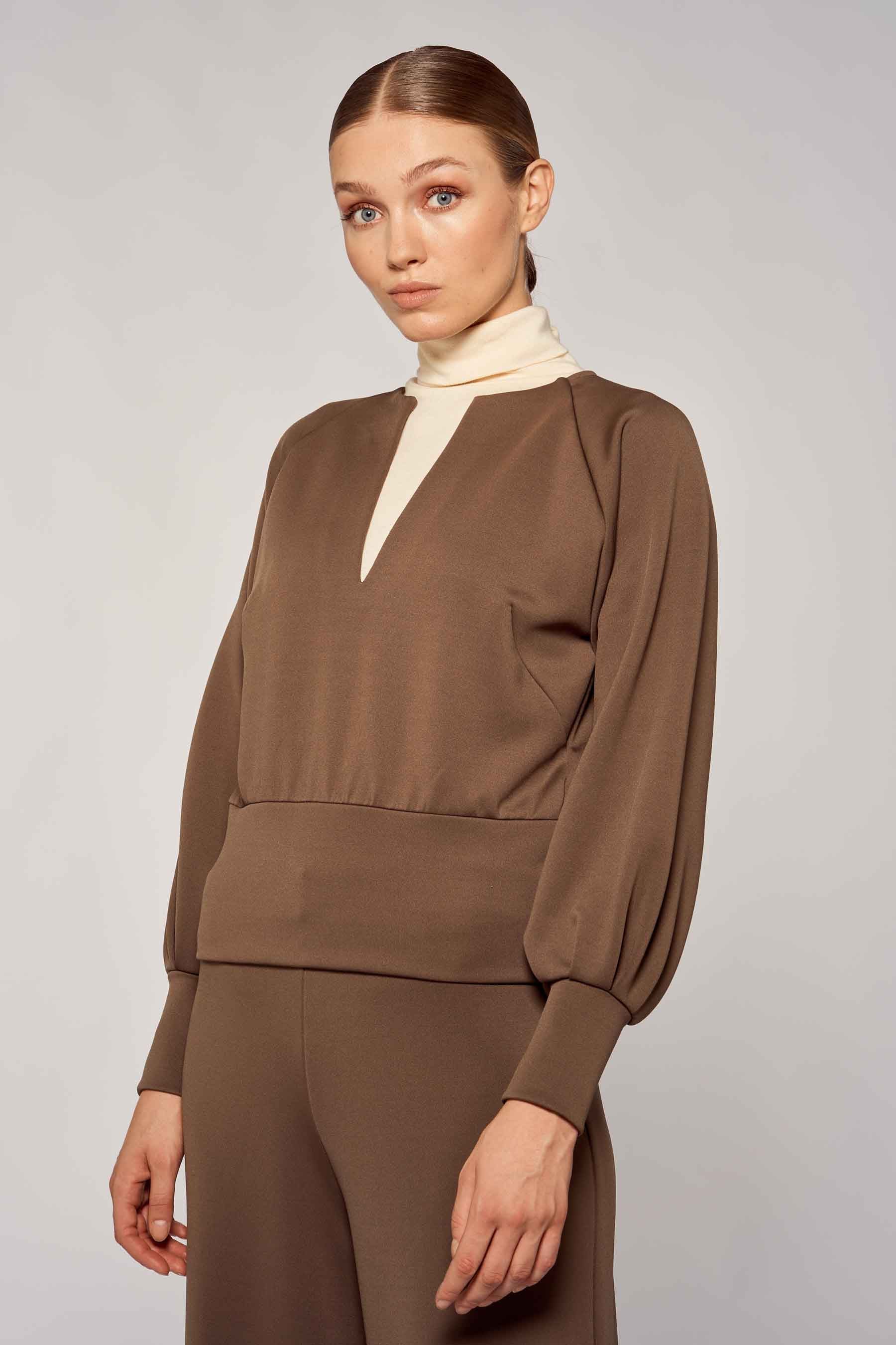 Blouse - bruin