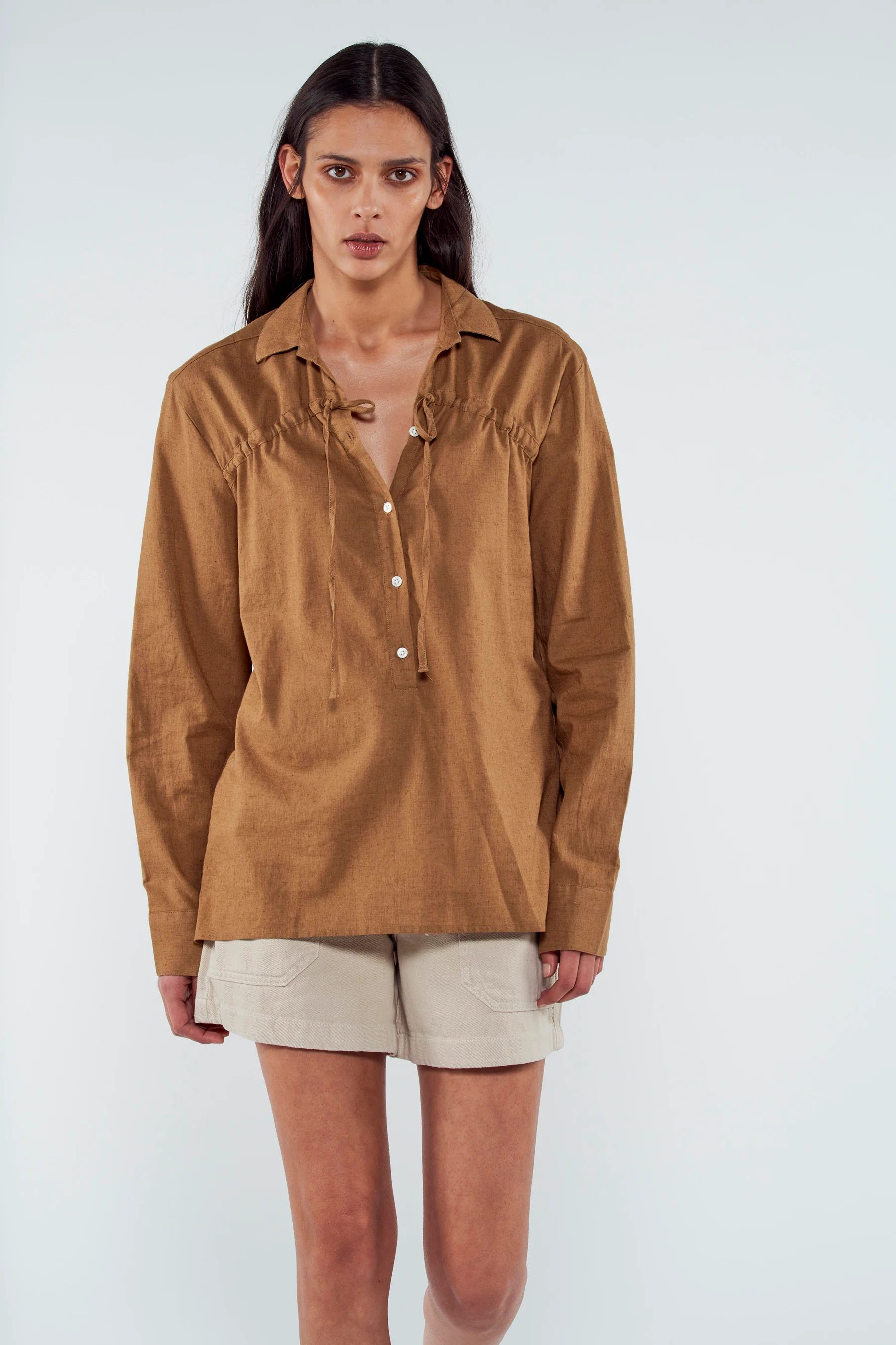 Blouse - bruin